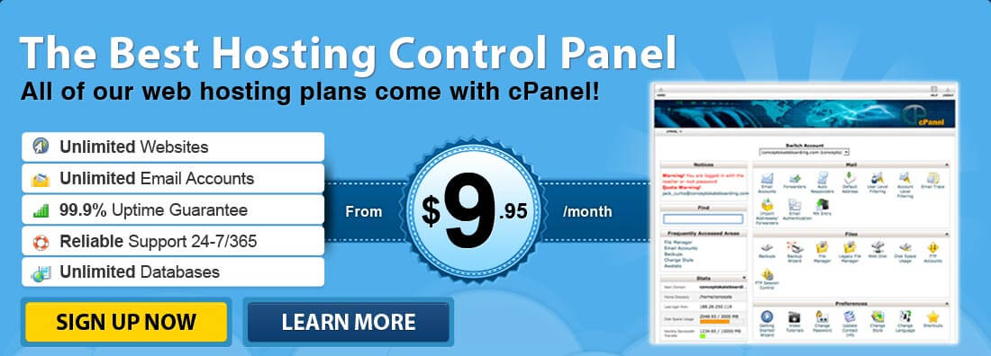 cPanel is the most popular web hosting control panel cPanel is the most popular web hosting control panel